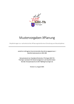 Dokument Mustervorlage XPlanung