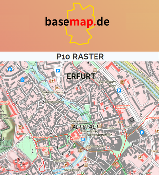 neue Topographische Karte 1:10 000 (P10) verfügbar, Basemap.de